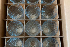 All of the glasses in the box nicely packaged