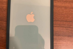 Rear of the phone with the case on