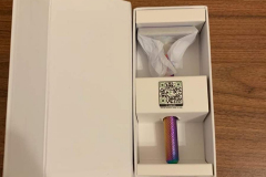 Inside the box of the razor