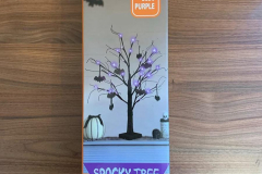 The Eambrite 2FT Black Halloween Tree with Bat Decorations Packaging