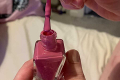 The consistency of the polish shown on the brush