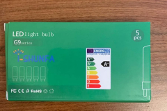 G9 LED Light Bulb Packaging