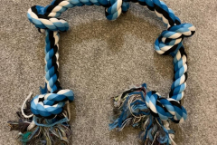 The rope toy untangled