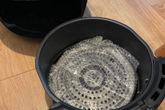 The inner basket of the air fryer