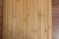 The top of the chopping board