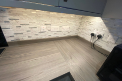 The finished effect on the wall