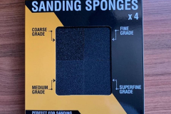 The RYSTER Sponge Sanding Block - 4 Pcs Coarse, Medium, Fine, and Superfine Grade Packaging