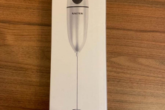 Salter Milk Frother Handheld Electric Frothing Whisk Packaging
