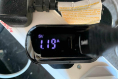 The Amps pulled through the cable showing 1.19A