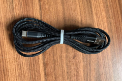 The cable bundled up