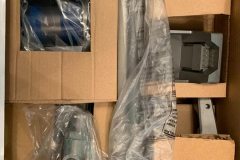 Inside the box, showing all of the included components