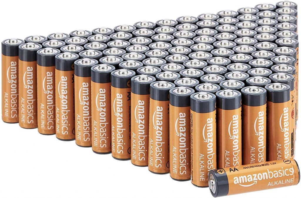 AmazonBasics AA Alkaline Batteries – Pack of 100