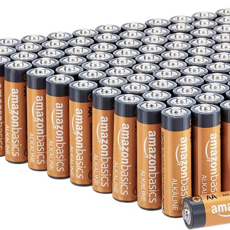 AmazonBasics AA Alkaline Batteries – Pack of 100