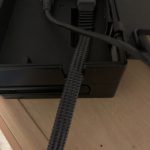 JSAUX Flat Slim HDMI 2.0 Cable fitting in the back of a Nintendo switch
