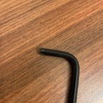 Paint coming off the end of a key