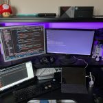 Led Strips Lights in the day time with purple light