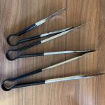 HINMAY Long Food Tongs Stainless Steel