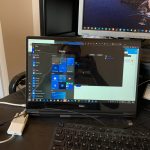 1 USB A device and the HDMI adapter connected