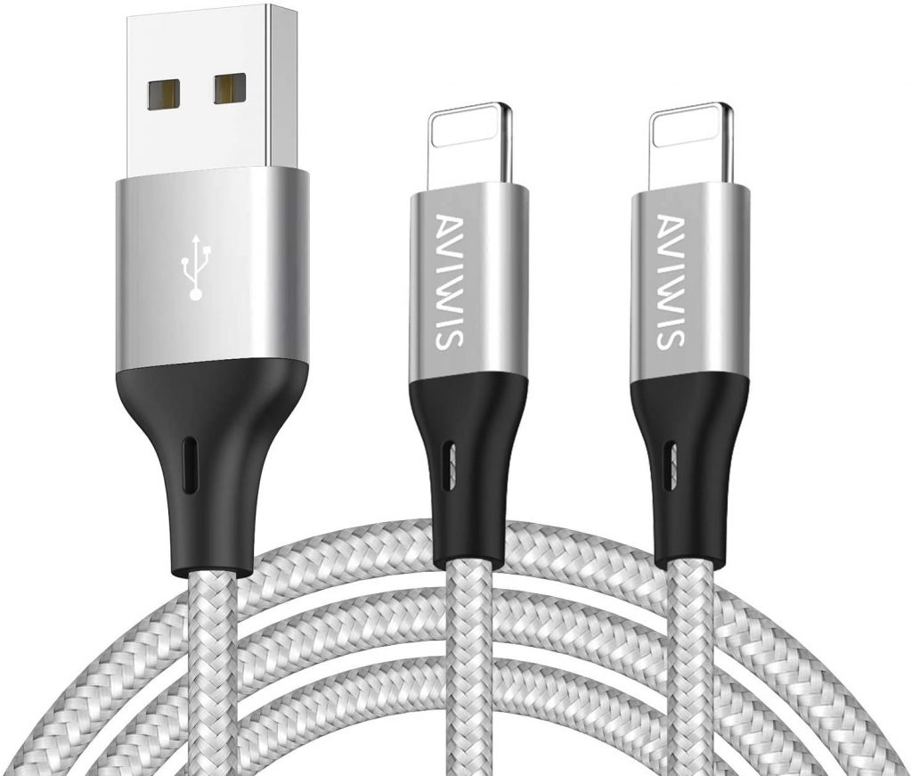 AVIWIS Phone Charger Cable [2Pack 3M] Nylon Braided