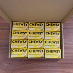 The pack containing all of the Chewsy Lemon Natural & Plastic-Free Chewing Gum