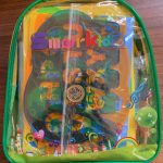 Backpack holding all of the included items