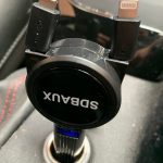 SDBAUX Car Charger in a car close up