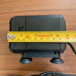 the length of the pump