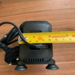 the width of the pump