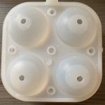 Spherical mould filled with water