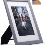 JD Concept 11x8.5 Grey Thin Wood Photo Frame Product Image