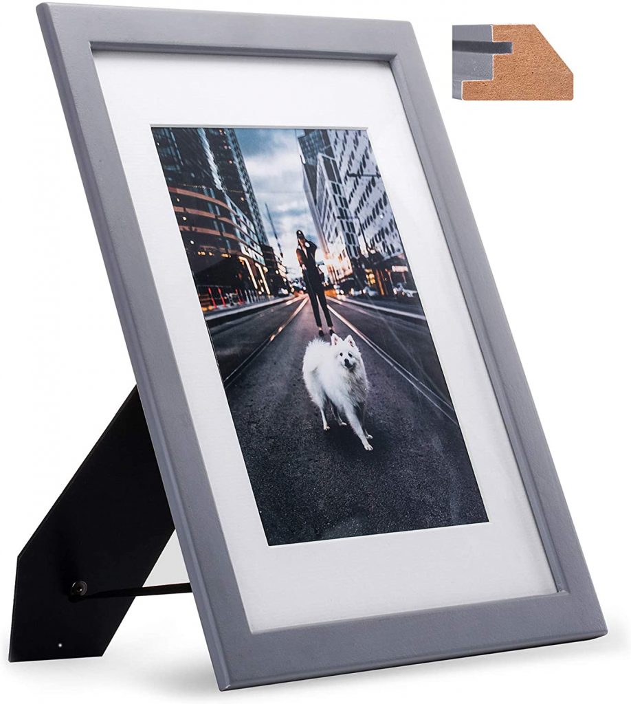 JD Concept 11×8.5 Grey Thin Wood Photo Frame