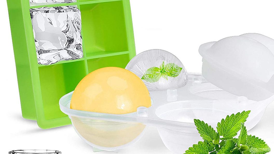 Large Ice Cube Trays, Opret 2 Pcs Silicone Ice Cube Mold with Lid Product Image