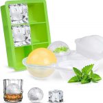 Large Ice Cube Trays, Opret 2 Pcs Silicone Ice Cube Mold with Lid Product Image