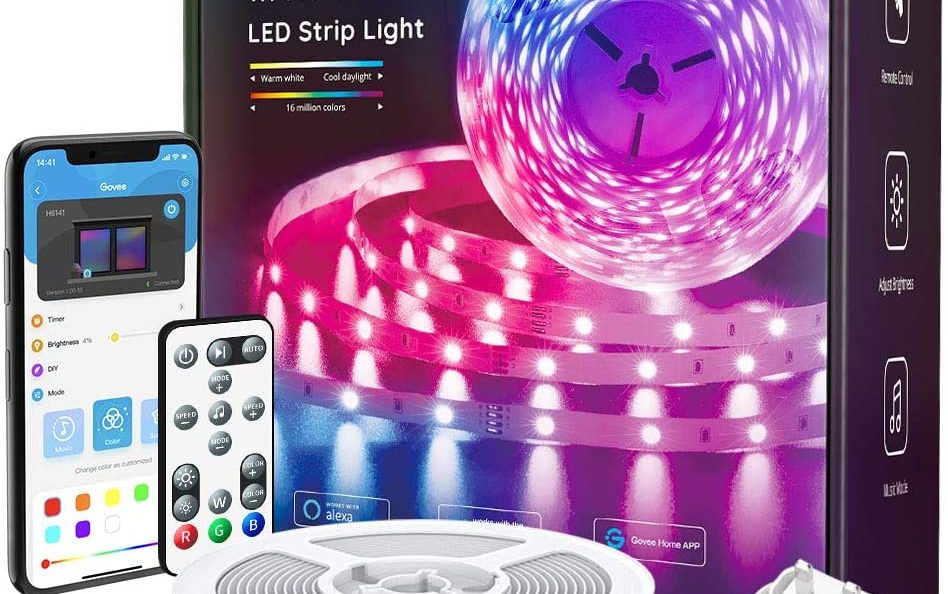 Govee Alexa LED Strip Lights, 5M Smart WiFi LED Strip Product Image
