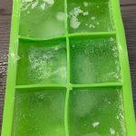 Ice cubes in the square tray