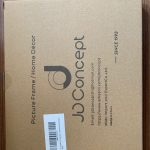 JD Concept 11x8.5 Grey Thin Wood Photo Frame Packaging