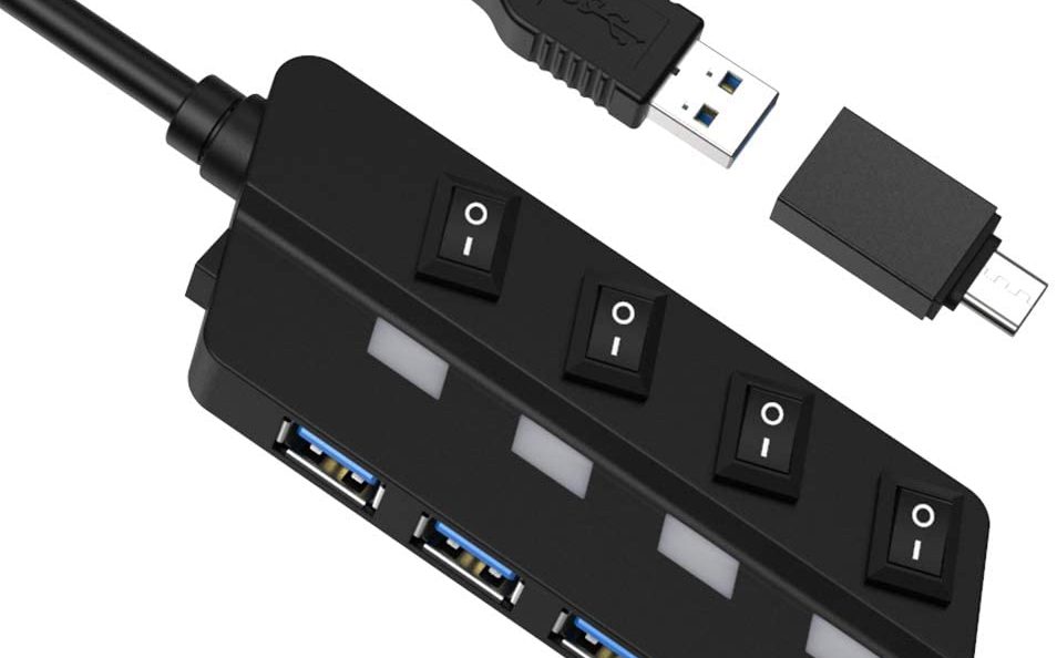 VEMONT 4 Port USB 3.0 Hub Product Image