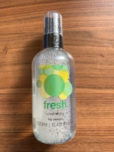 The bottle of Lovehoney Fresh Adult Toy Cleaner