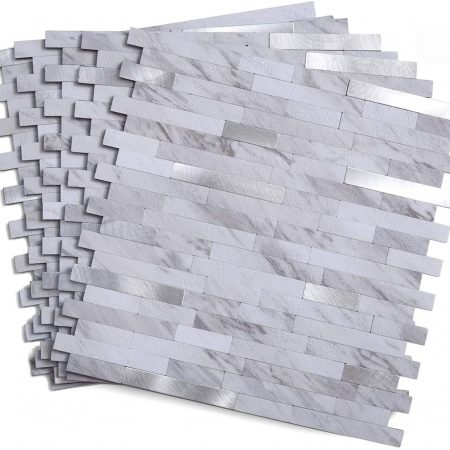 Miscasa 5 Tiles 11.5″x11.7″ Peel and Stick Backsplash Tiles