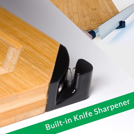 Lazzaro Chopping Board with Knife Sharpener