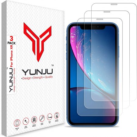 YUNJU Screen Protector for Apple iPhone 11 and iPhone XR 6.1-Inch