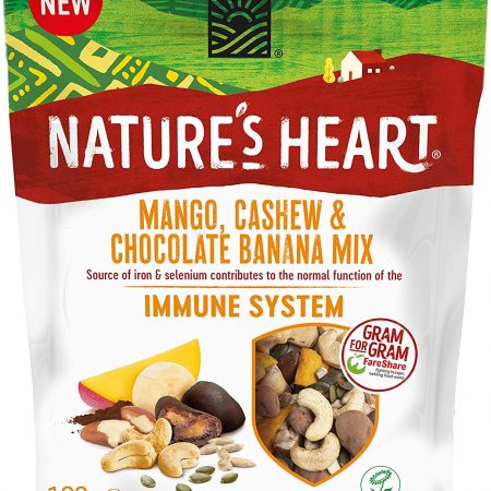 Nature’s Heart – Mango, Cashew & Chocolate Banana Immune Mix