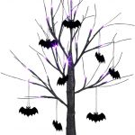 Eambrite 2FT Black Halloween Tree with Bat Decorations Product Image