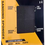 RYSTER Sponge Sanding Block - 4 Pcs Coarse, Medium, Fine, and Superfine Grade Product Image