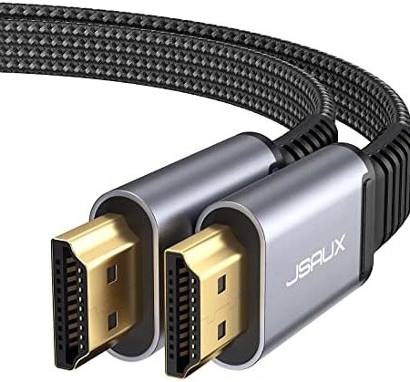 JSAUX 4K HDMI Cable 3M, Flat Slim HDMI 2.0 Cable Ultra High Speed 18Gbps Thin Lead Support 3D, UHD 4K@60Hz, 2160P, HD 1080P Video, Ethernet Compatible with Fire TV, HDTV, PlayStation PS4 PS3 – Grey (3m, 1Pack, Grey)
JSAUX 4K HDMI Cable 3M, Flat Slim HDMI 2.0 Cable Ultra Hig…